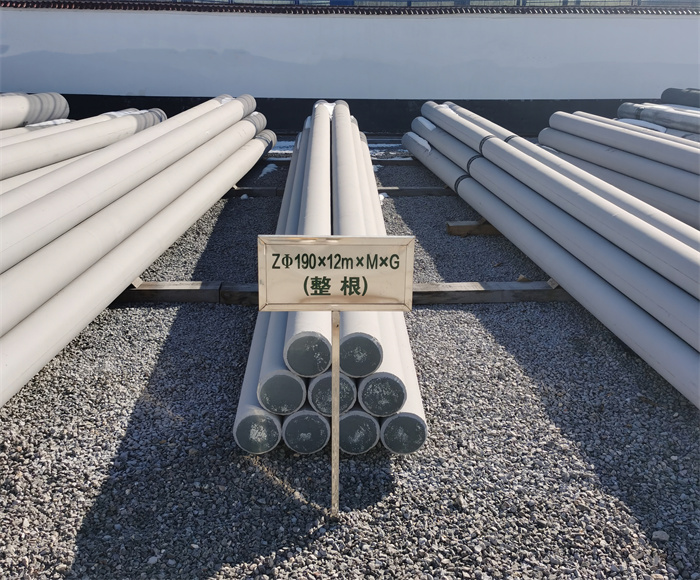 马鞍山190×12米钢筋混凝土水泥电线杆